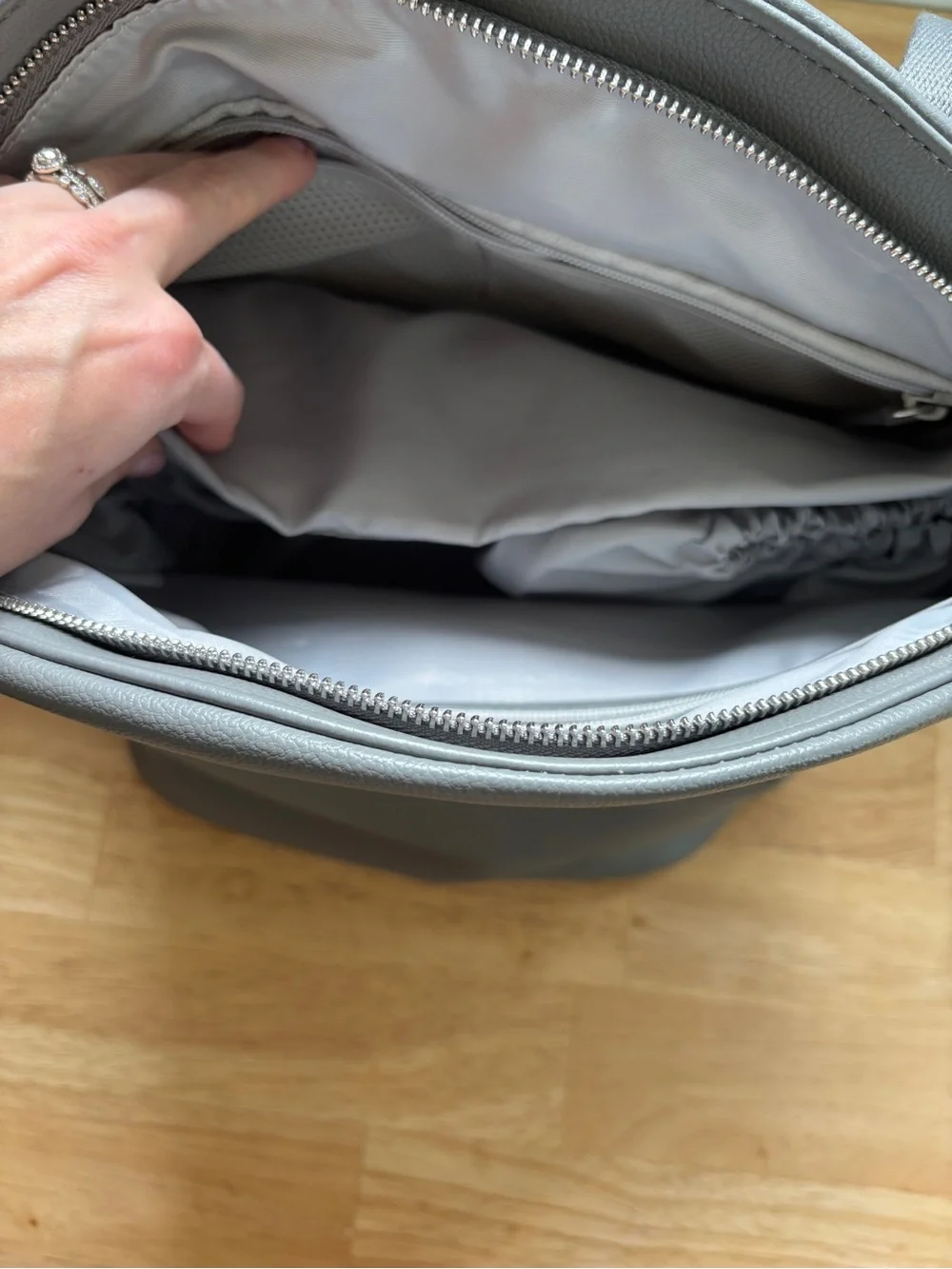 Willow Gray Backpack Pump Bag